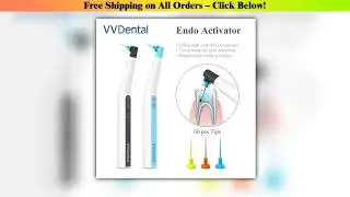 Dental Endoactivator With 60 Tips Sonic Irrigator With LED Light For Root Canal Endodontic