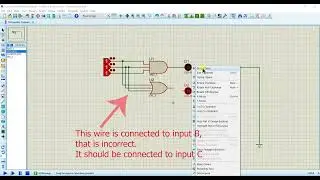 Logic gates with multiple inputs and run circuit on proteus simulation tool