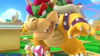 Mario Party 10 - Mushroom Park - Daisy vs Toadette vs Peach vs Rosalina (Bowser Party)