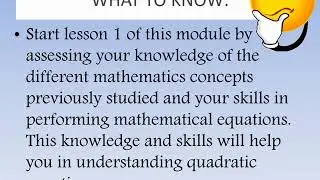 Illustrations of Quadratic Equations