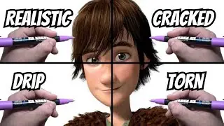 Drawing Hiccup - How to Train Your Dragon in 4 Incredible Styles!