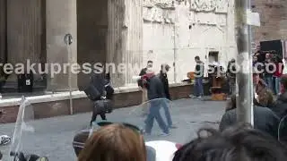 Backstage The Third Person, Adrien Brody, Moran Atias, Paul Haggis - Rome