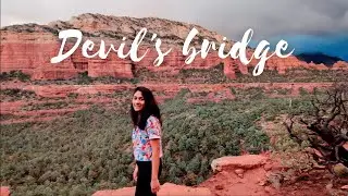 Beautiful golden hour + hiking back in darkness form the Devil's bridge! | Sedeona