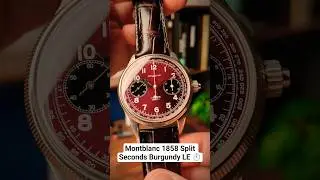 This is the Montblanc 1858 Split Seconds Burgundy LE ⏱️ #fratello #watches #montblanc
