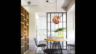 Black Glass Partition can go with any space