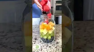 Rainbow Fruit jar #rainbow #healthy #fruits #foodblogging #stayfit #fitness