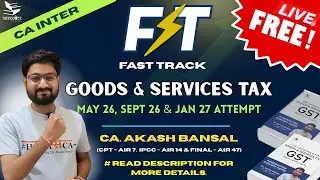 GST | Day 3 | Ch - 2 Supply under GST (Part 3) | FREE Live Batch | HakkSeCA | CA Inter | May2026