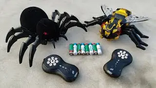 Smoke Spray Rc Spider 🕷️ and Rc Been 🐝 Unboxing and testing