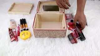 NFI essentials Makeup Organizer Box Makeup Vanity Box Cosmetic Box for Women, Makeup Storage Box