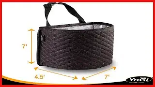 Quality product -  Yogi Prime Car Trash can Waterproof & Leakproof- Black Car Garbage bin with headr