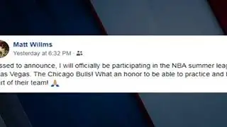 Matt Wilms  Announcement