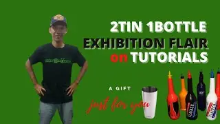 2 tin 1 bottle exhibition flair on flair bartender tutorial. #tutorialflairbartender