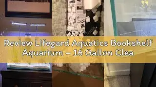 Review Lifegard Aquatics Bookshelf Aquarium – 16 Gallon Clear Glass Fish Tank with 6mm Thick Glass–
