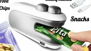 Portable Mini Packet Sealer for Food, Snacks, Chips, Plastic Bag Sealing Machine || tokan press