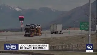 UDOT urges drivers to share the road safely with semi-trucks