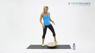INDO BOARD | Kristina Demonstrates How To Squat High Capacity - Level 2 Balance Board Trainer
