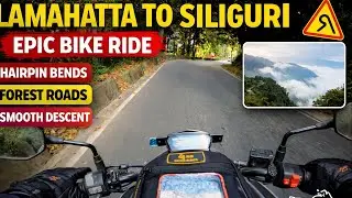 Lamahatta to Siliguri via Mirik Bike Ride 🏍️🌄 || RAW video & Pure Riding Sound || Darjeeling Trip 5