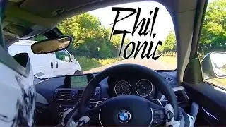 Driving a BMW 1 Series in Full Leathers