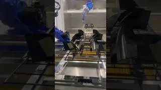 6-осевая роботизированная автоматическая линия окраски с роботизированным распылением и роботизированной передачей