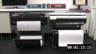 Canon iPF605 vs HP DJT520