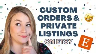 Custom orders and private listings on Etsy | Handmade Bosses