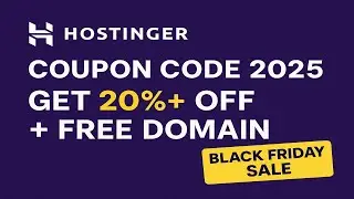 Hostinger Coupon Code 2025 &ndash; Get 20%+ Off + Free Domain | Black Friday Sale
