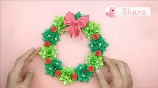 Laurel wreath / paper craft by origami / origami easy / 折り紙