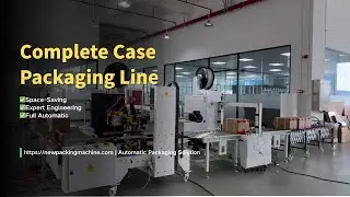 Complete End-of-Line Packaging System | Case Erector + H-Type Sealer + Strapping Line