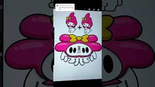 SORRY FOR THE LAST ONE 💀 My melody+ My melody 💕 #mymelody #sanrio #cute #kawaii #drawing #funny #art