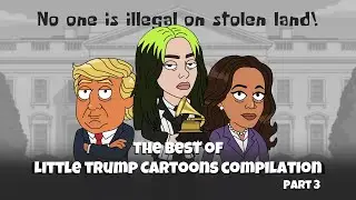 No one is illegal on stolen land!  #donaldtrump #usa #cartoon #animation 