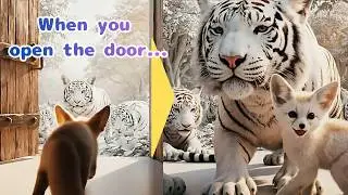 【WhimZooASMR】 The Door of 2026🦊🚪 AI Fennec Fox Meets 28 Animals!