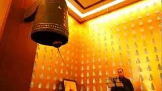 Buddhist monastery bell sounds for world peace 2013