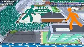 Crowd City World Record +1,434 Map Control: 100.00%