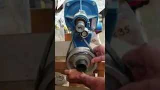 How to install a belt on a Hypro 9402 pump.
