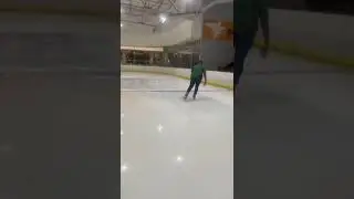 Knee slide on ice