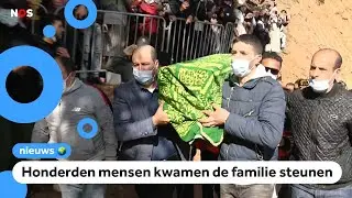 Kleuter Rayan, die vastzat in put, begraven