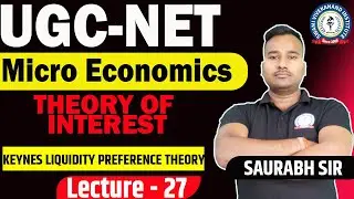 THEORY OF INTEREST | KEYNES LIQUIDITY PREFERNCE THEORY | LEC 27 | MICROECONOMICS | UGC NET