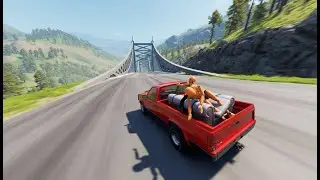 Full Throttle INSANE Long Downhill Mayhem! | BeamNG.drive Epic Crashes & Speed Test #1