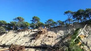 La Teste-de--Buch : L'ONF fait des travaux pour s&eacute;curiser le parking de la plage de la Lagune