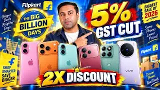 BIGGEST Phone Price DROP 😱 5% GST CUT + Flipkart BIG Billion Day 2026 Sale Mobile Offer 🔥