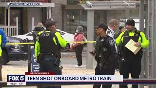 Teen shot onboard Metro train in DC | FOX 5 DC