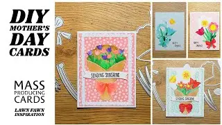 🌸 DIY Mother's Day Cards | Lawn Fawn Inspiration 🌸
