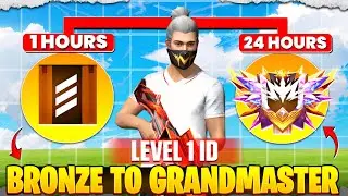 🗣️Bronze To Grandmaster 🔥 In New ID | Without Gun Skin Challenge | Solo 👑 Ep-2