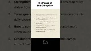 Power of self-discipline#growth#motivation #selfimprovement #quotes #mindset #shorts