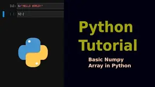 Python Programming for Beginners | Episode 13: Basic NumPy Arrays in Python