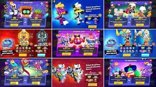 ALL BRAWL PASS UNLOCK ANIMATIONS | Season 1 to 41 | Brawl Stars