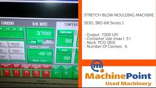 SIDEL SBO 6/6 Series 1 Used STRETCH BLOW MOULDING MACHINE MachinePoint
