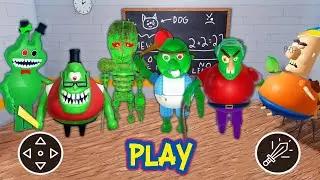 Playing As ALL ZOMBIE MORPHS in Team School Escape! (TEAMWORK OBBY) Full Gameplay | ROBLOX