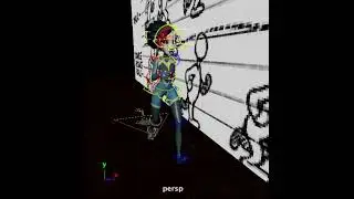 Alien Girl double bounce walk animation