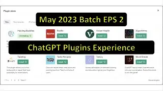 ChatGPT Plugins Review May 2023 Eps 2: Tasty Recipes, Tutory, Word Sneak, Golden, PortfolioPilot